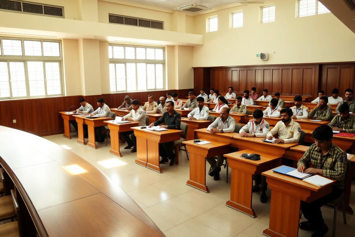 Training hall at SPM Niwas